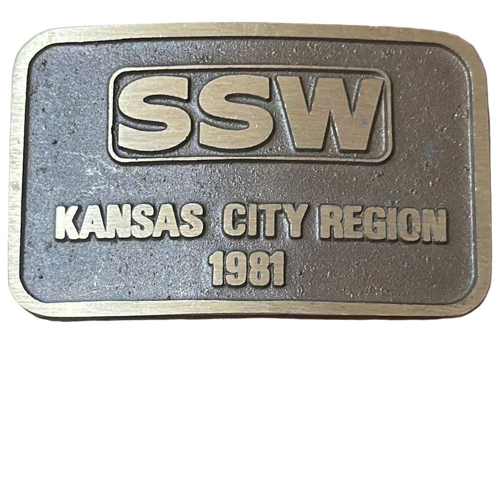 St. Louis SSW Kansas City Region 1981 Brass Buckle